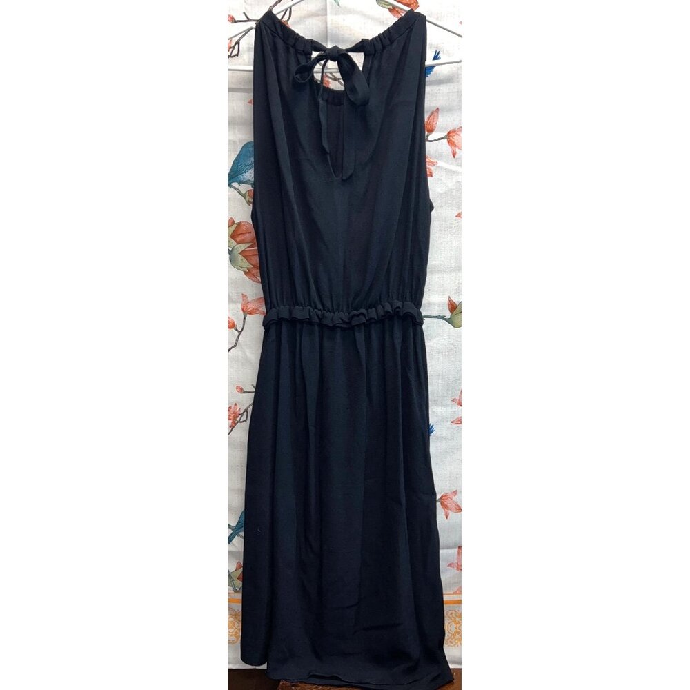 Kate Spade Women’s Black Sleeveless Dress Side Zipper Ribbon Back Tie Size 8 - Picture 2 of 3